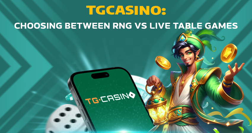 TGCasino: Choosing Between RNG vs Live Table Games