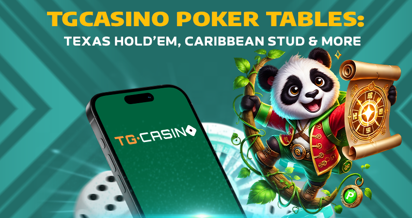 TGCasino Poker Tables: Texas Hold’em, Caribbean Stud & More